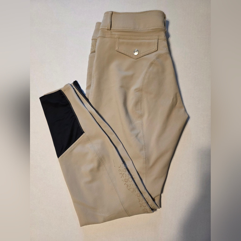 IconEQ™ Ladies’ Dalton Tech Nova Knee-Patch Breech, Tan, Size 28